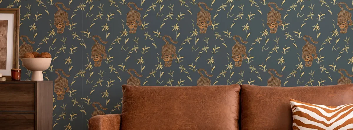 Mitchell Black Wallpaper and Textiles