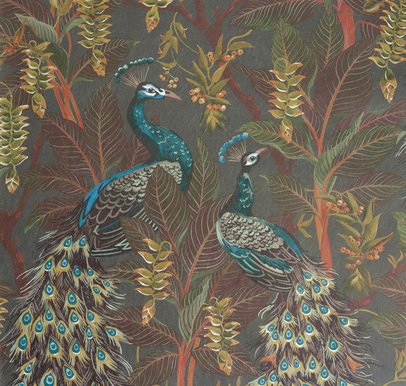 Royal Peacock Wallpaper