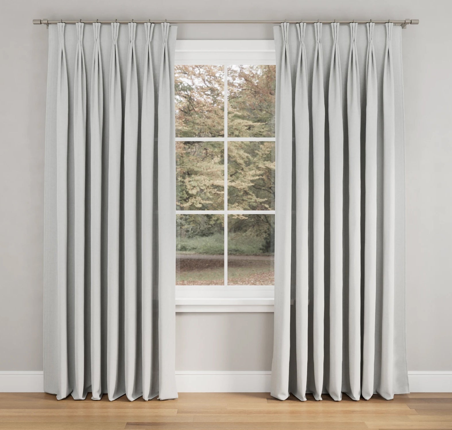 Carolina Pinch Pleat Blackout 200% Fullness - White Lining